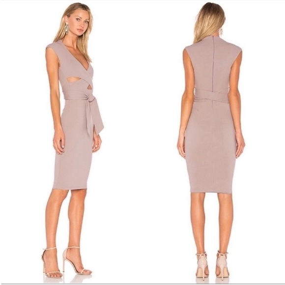 Nookie Miami Midi Dress Taupe - Picture 3 of 8